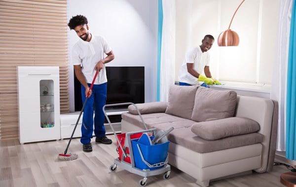 residential cleaning service in Denver, CO at work