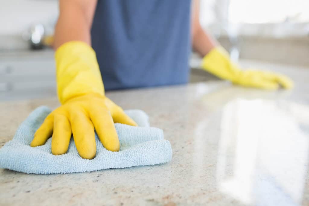 residential cleaning service in Denver, CO at work